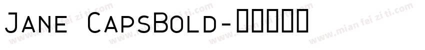 Jane CapsBold字体转换